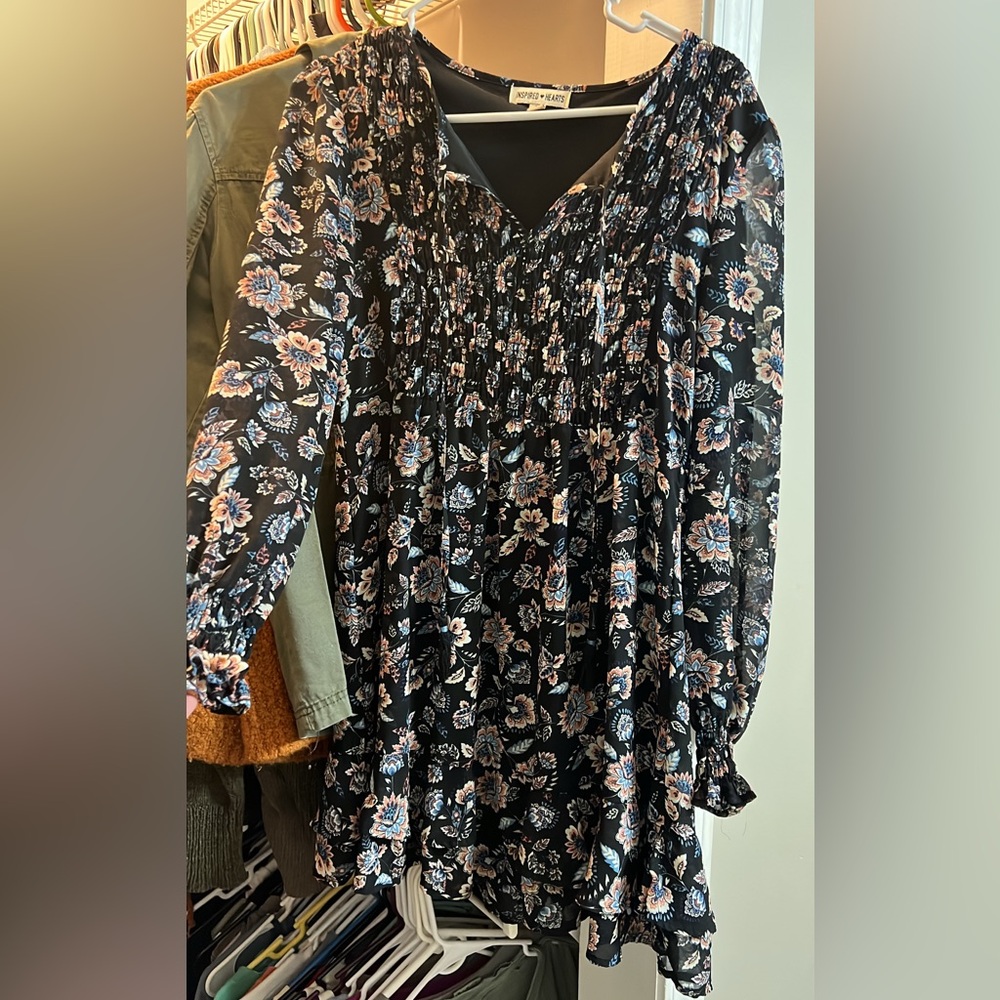 Floral Long Sleeve Dress